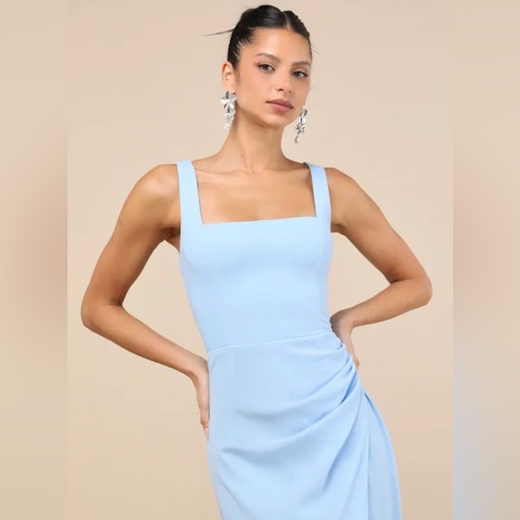 Lulus Glamorous Disposition Ruched Maxi Dress XL NWT - Picture 2 of 7